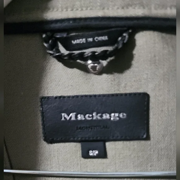 🌷Mackage Women's Andra Moto Canvas Leather Jacket🌷 Like NEW size:S - Picture 4 of 9